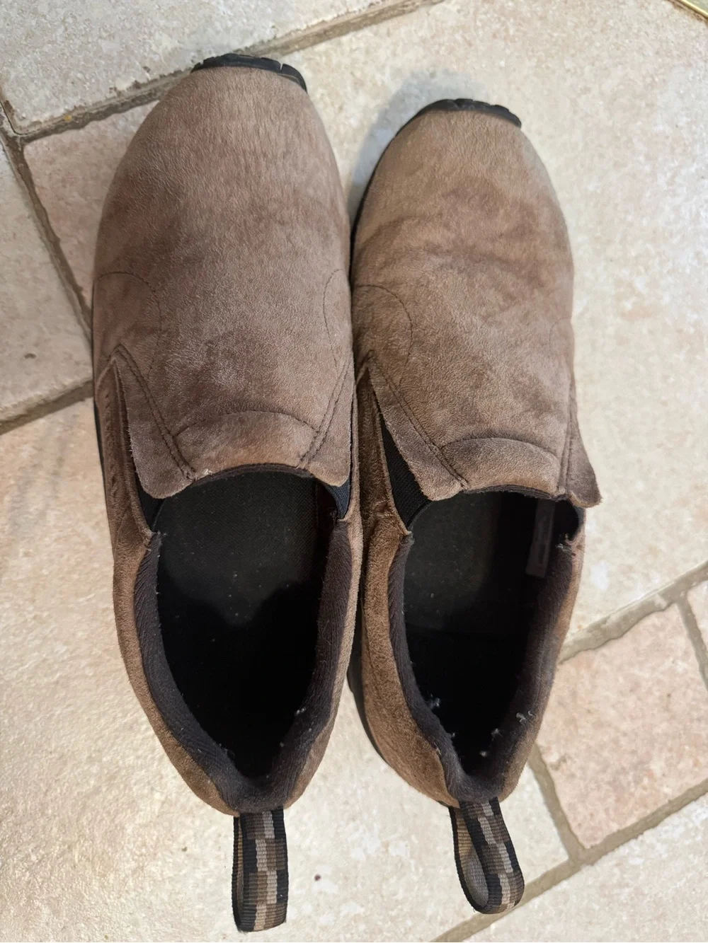 Merrell Men's Brown Suede Slip-On Loafers